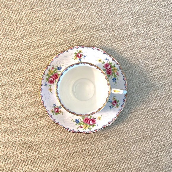 Royal Albert England Bone China Tea Cup Petit Point Cross Stitch - Picture 5 of 8